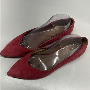M Gemi Flats Pointed Toe Slip On Suede Ballet Flat Shoes Pink Size 40.5 US 9.5